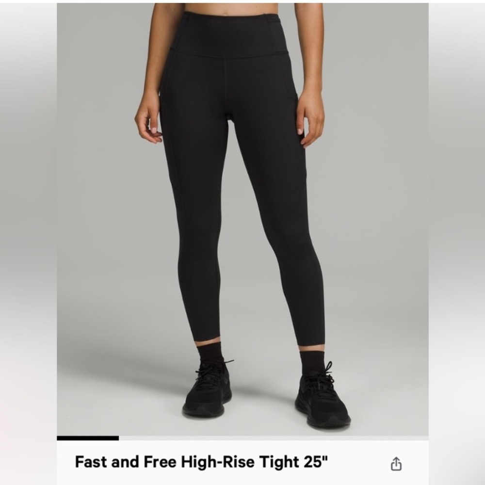 Lululemon fast and free 25”